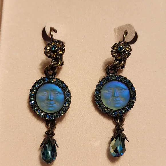 Kirk's Folly Seaview Moon Magic Iridescent Moon Necklace & Earrings Set